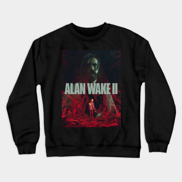 ALAN WAKE 2 Return To the Dark Place Crewneck Sweatshirt by BUSTLES MOTORCYCLE